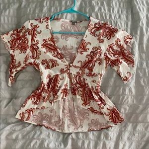 Beautiful patterned crop top